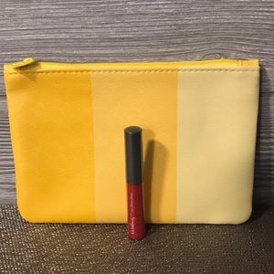 Ipsy makeup bag and ulta lip gloss satin